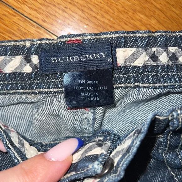 Burberry baby boy jeans